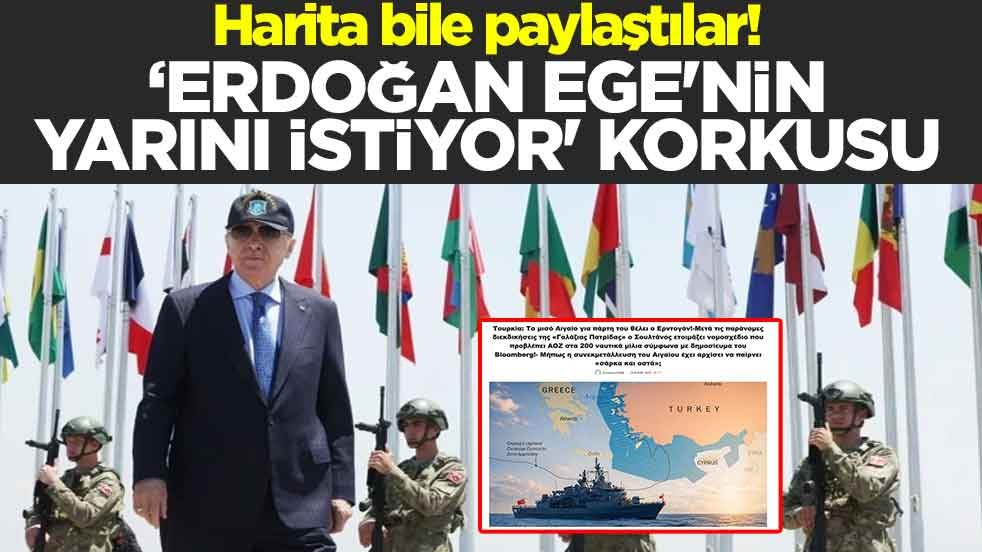Harita bile paylaştılar! ‘Erdoğan Ege'nin yarını istiyor' korkusu