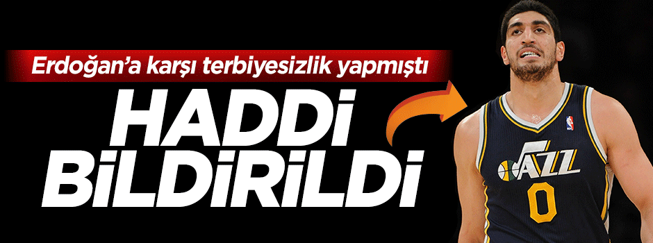 Harun Erdenay paralel baketbolcu Enes Kanter'in haddini bildirdi