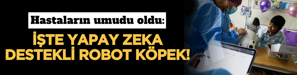 Hastaların umudu oldu: İşte yapay zeka destekli robot köpek!