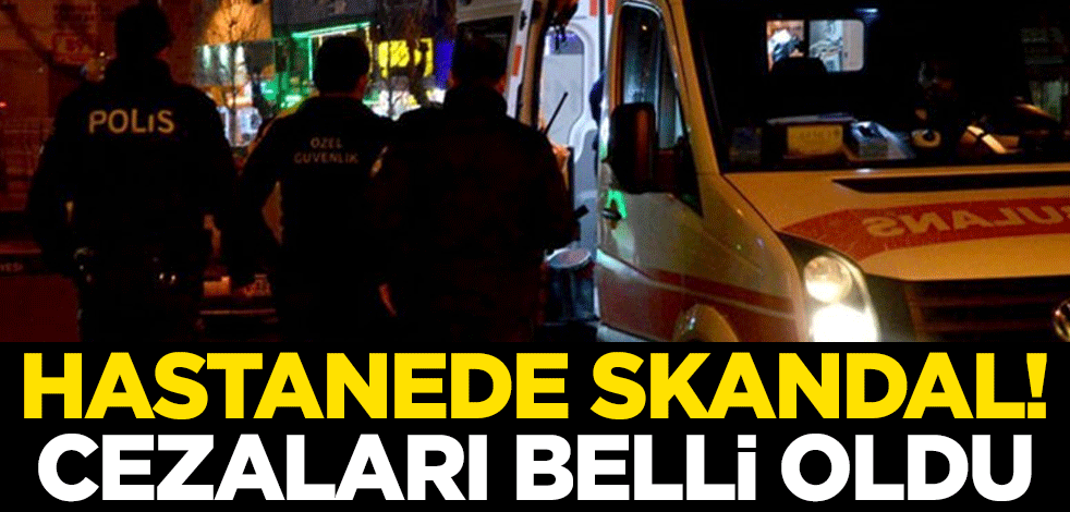 Hastane polisi ve güvenlik görevlilerine saldırmışlardı! Cezaları belli oldu