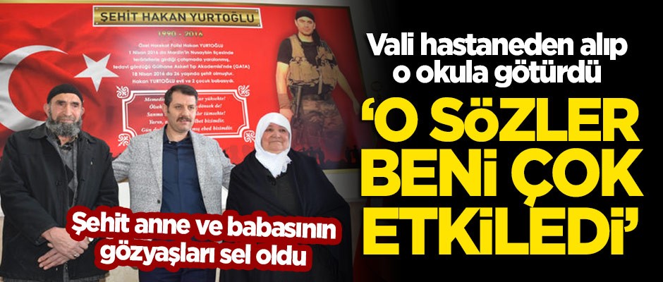 Hastaneden makam aracıyla alınıp o okula götürüldü! Şehit anne ve babasının gözyaşları sel oldu...