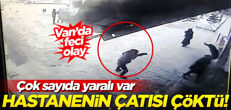 Hastanenin çatısı çöktü! Çok sayıda yaralı var
