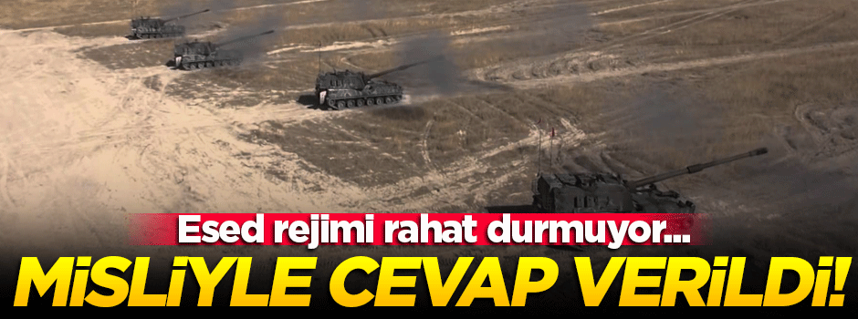 Hatay'a 2 top mermisi düştü! Esed rejimine misliyle karşılık verildi