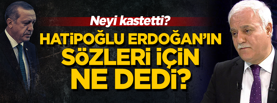 Hatipoğlu: Cumhurbaşkanımız'ın sözlerinden mızıkacı takımına ekmek çıkmaz