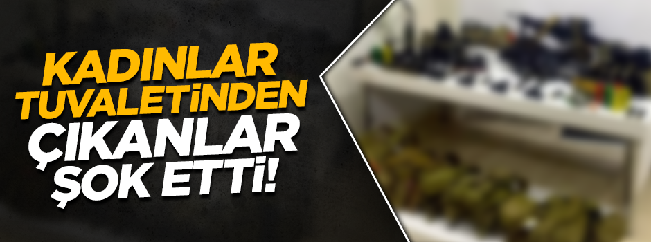 Hava Harp Okulu’nda tuvalete gizlenmiş silahlar bulundu