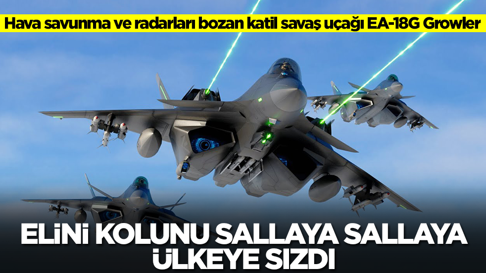 Hava savunma ve radarları bozan katil savaş uçağı EA-18G Growler: Eli kolunu sallaya sallaya ülkeye sızdı