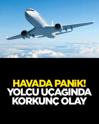 Havada panik! Yolcu uçağında korkunç olay