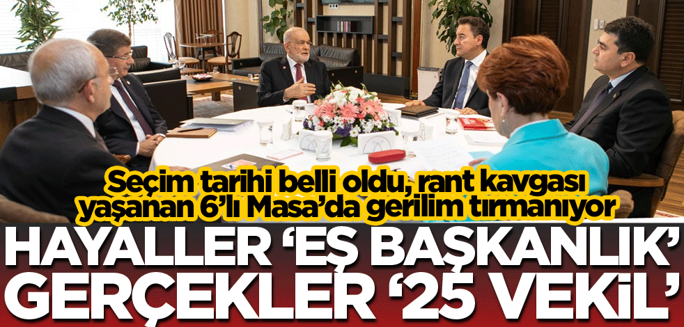 Hayaller ‘eş başkanlık’ gerçekler ‘25 vekil’