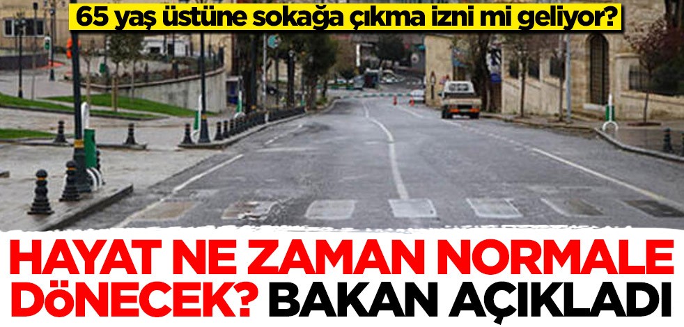 Hayat ne zaman normale dönecek? Bakan Koca'dan ''65 yaş üstüne sokağa çıkma izni'' açıklaması!