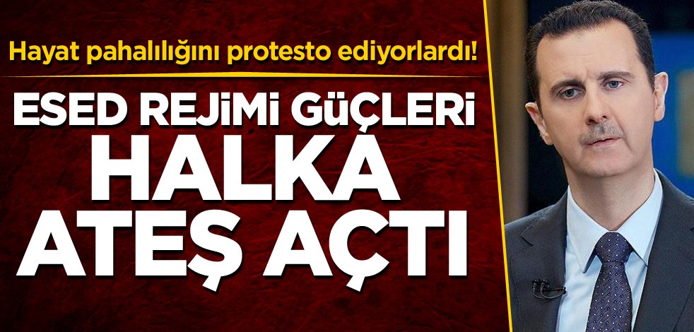 Hayat pahalılığını protesto ediyorlardı! Esed rejimi güçleri, halka ateş açtı