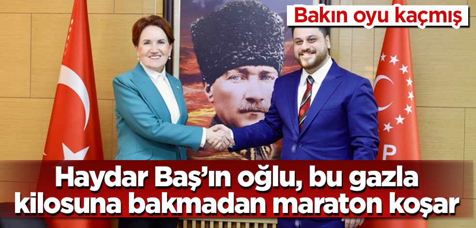 Haydar Baş'ın oğlu, bu gazla, kilosuna bakmadan maraton koşar! Bakın oyu kaçmış