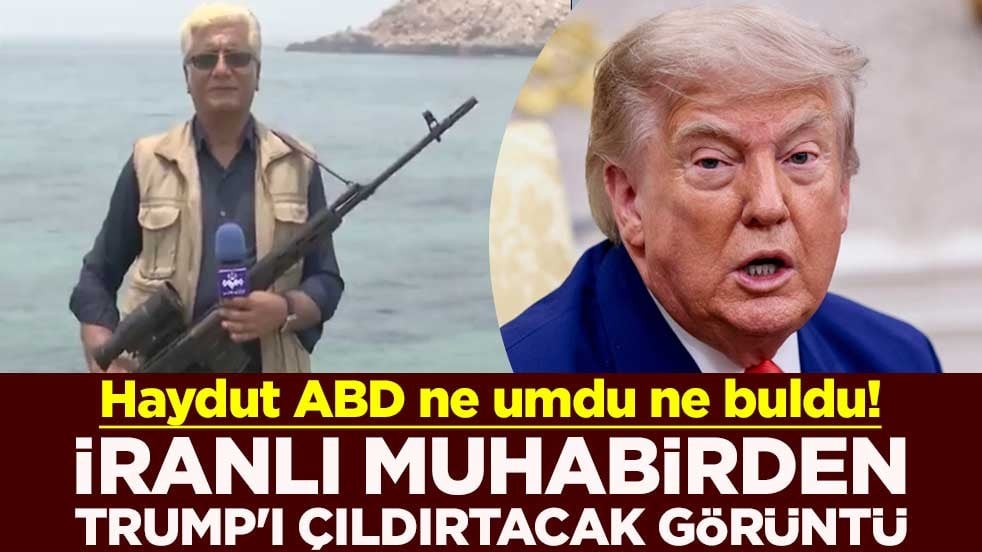 Haydut ABD ne umdu ne buldu! İranlı muhabirden Trump'ı çıldırtacak görüntü