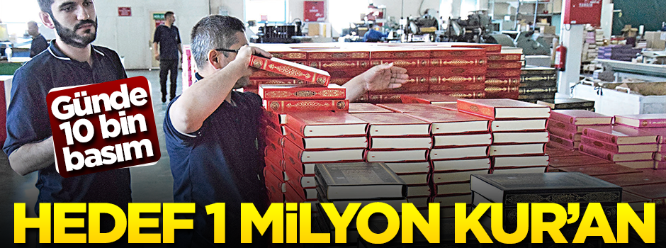 Hayrat derneğinde hedef 1 milyon Kur'an-ı Kerim