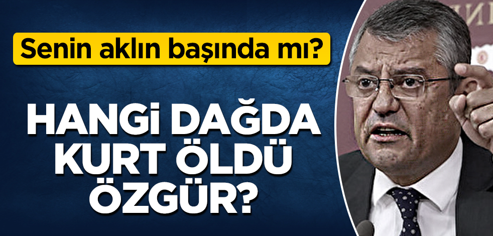 Hayrola Özgür Özel! Senin aklın başında mı?