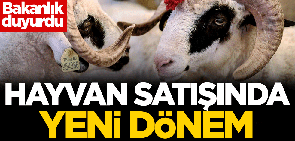 Hayvan satışında yeni dönem! Bakanlık duyurdu