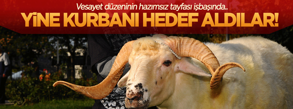 Hazımsız tayfa işbaşında.. Yine Kurbanı hedef aldılar!