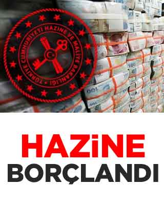 Hazine borçlandı