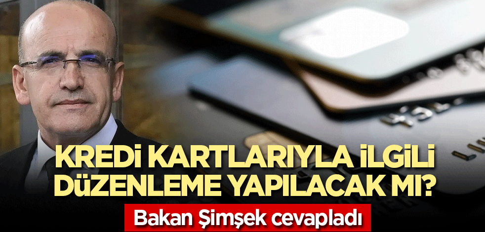 Hazine ve Maliye Bakanı Mehmet Şimşek'ten kredi kartı açıklaması! Sınırlama getirilecek mi?