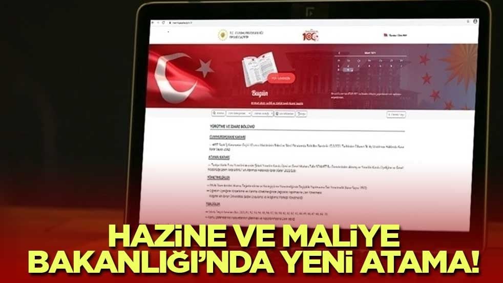 Hazine ve Maliye Bakanlığına yeni bakan yardımcısı: Bekir Bayrakdar atandı