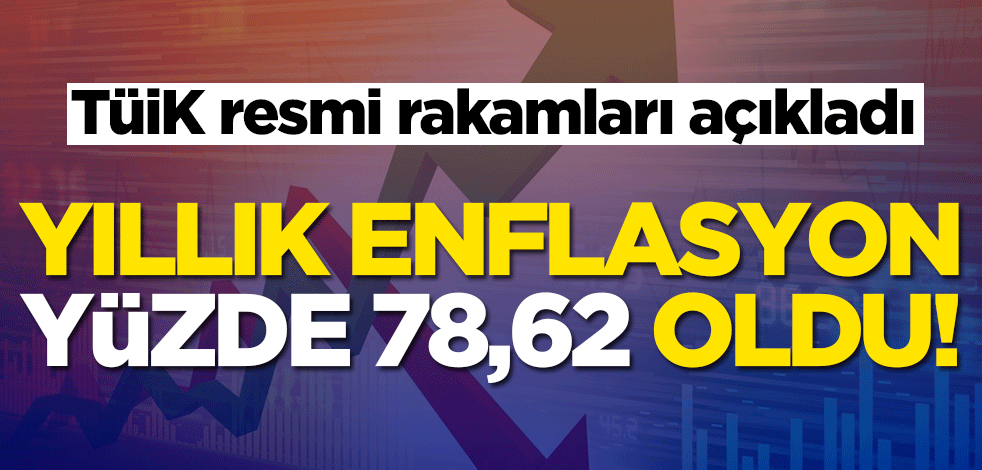 Haziran ayı enflasyon rakamları açıklandı! Yıllık enflasyon 78,62 oldu