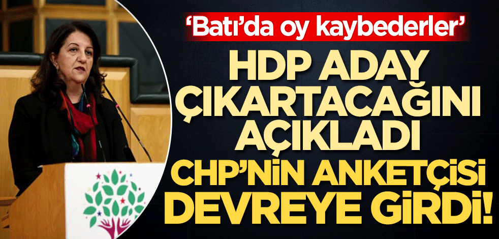 HDP aday çıkartacağını açıkladı, CHP'nin anketçisi devreye girdi: Oy kaybederler!