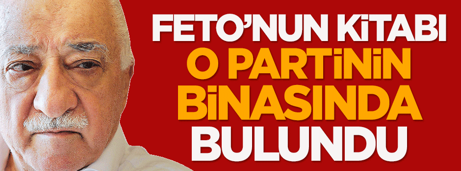 HDP binasında FETÖ elebaşının kitabı bulundu