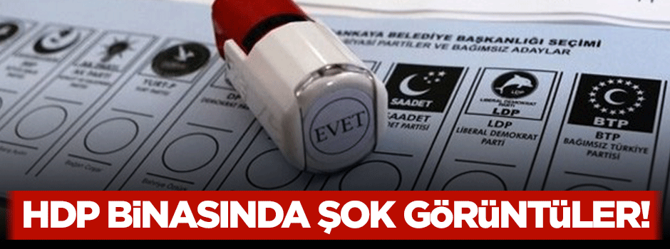 HDP binasından mühürsüz oy pusulaları çıktı