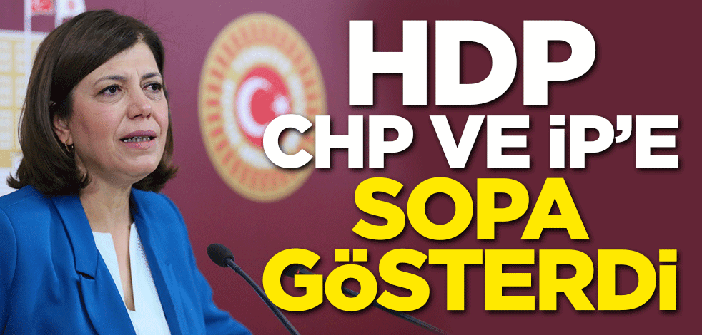 HDP, CHP ve İYİ Parti'ye sopa gösterdi