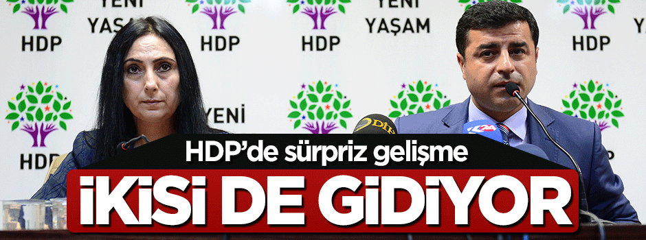 HDP eş başkanları gidiyor