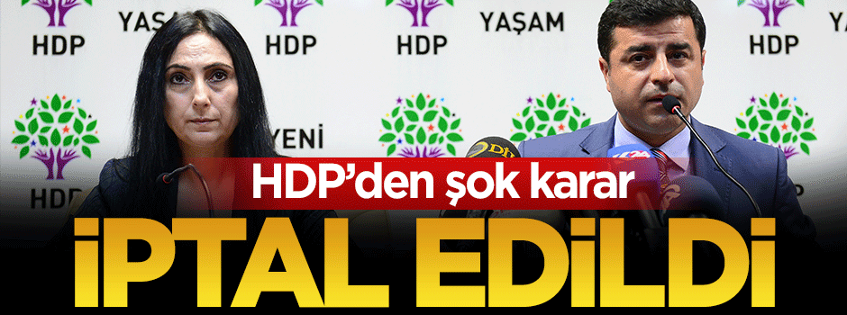 HDP grup toplantısı iptal edildi