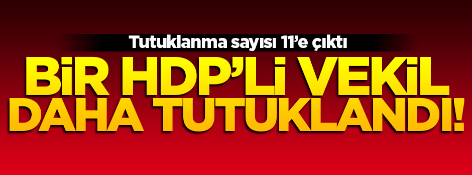 HDP Milletvekili Nihat Akdoğan tutuklandı