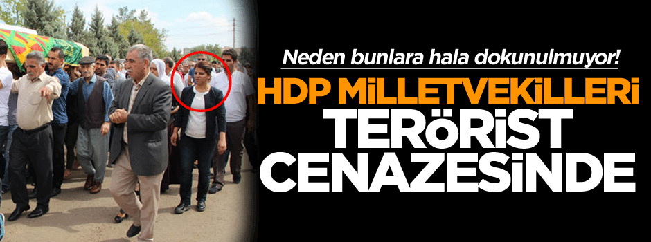 HDP milletvekilleri teröristin cenazesine katıldı