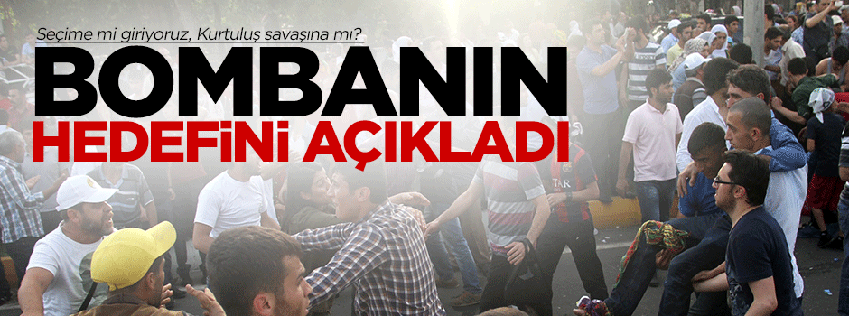 HDP mitingindeki bombanın hedefini açıkladı