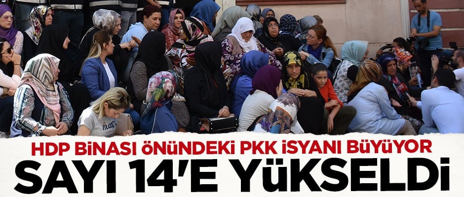 HDP binası önünde eylem yapan aile sayısı 14’e yükseldi