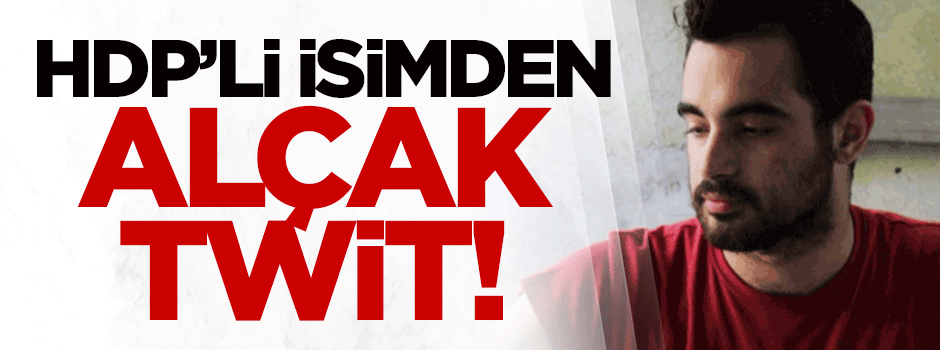 HDP Parti Meclis üyesinden alçak twit