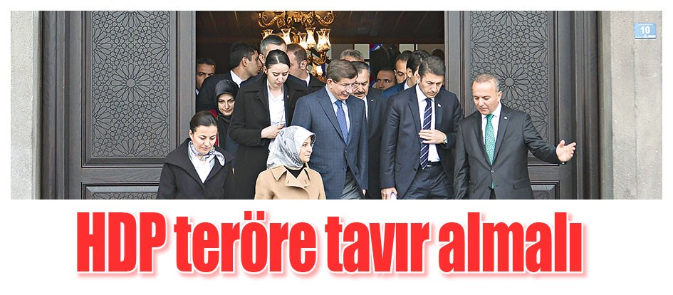 HDP teröre tavır almalı