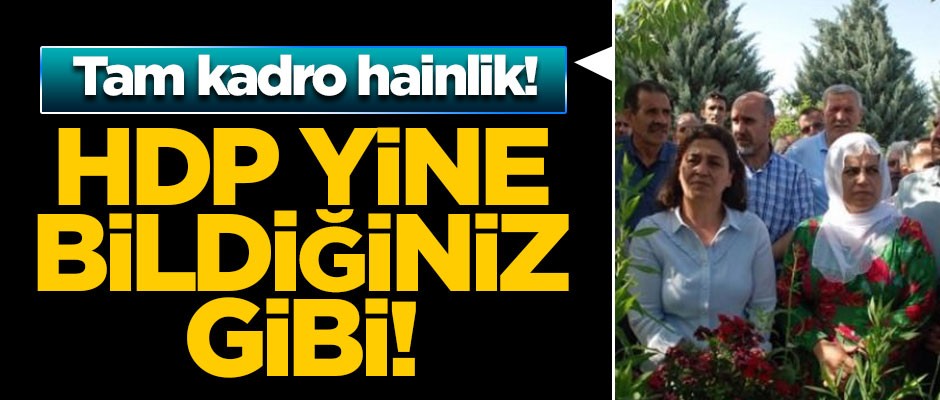 HDP yine bildiğiniz gibi… Tam kadro hainlik!