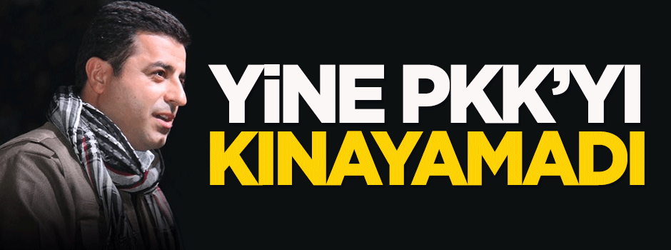 HDP yine PKK'yı kınayamadı