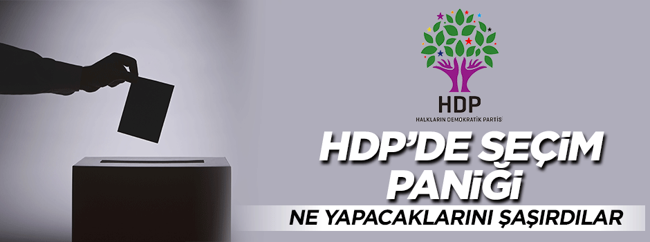 HDP'de seçim paniği!