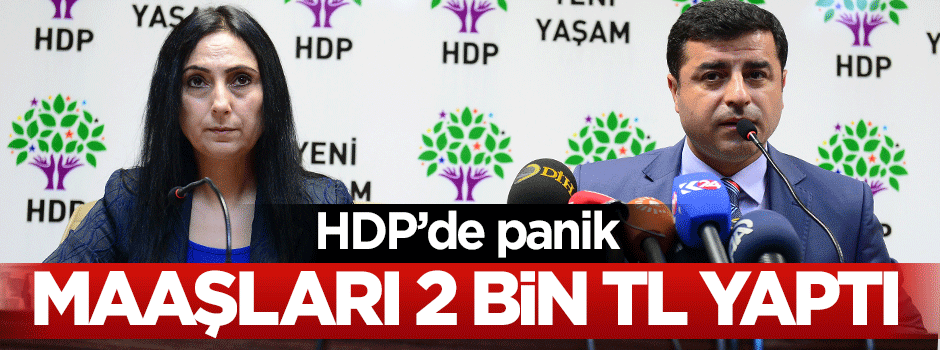 HDP'de seçim paniği: Asgari ücreti 2 bin TL yaptı