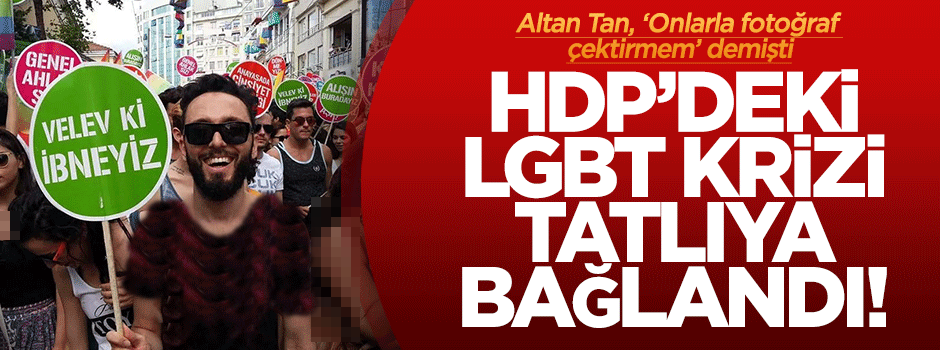 HDP'deki 'Homo Krizi' tatlıya bağlandı!