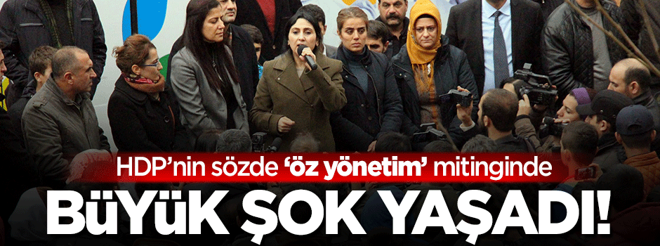 HDP'den 10 kişilik 'özyönetim' mitingi