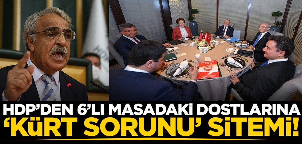 HDP'den 6'lı masadaki dostlarına "Kürt sorunu" sitemi!