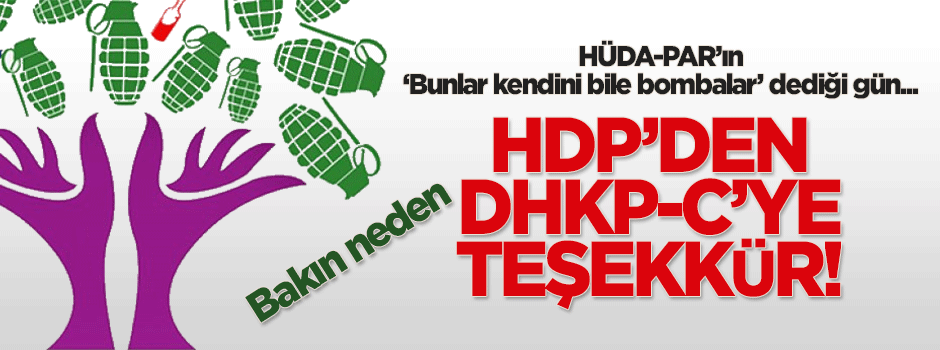 HDP’den DHKP-C’ye teşekkür!