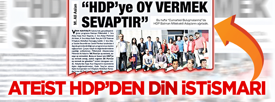 HDP’den din istismarı