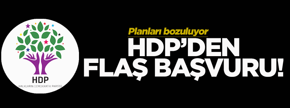 HDP'den flaş başvuru!