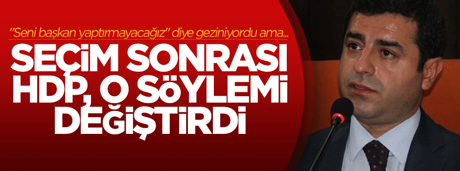 HDP'den görülmemiş 'U' dönüşü!