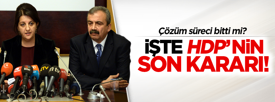 HDP'den İmralı ve çözüm süreci açıklaması