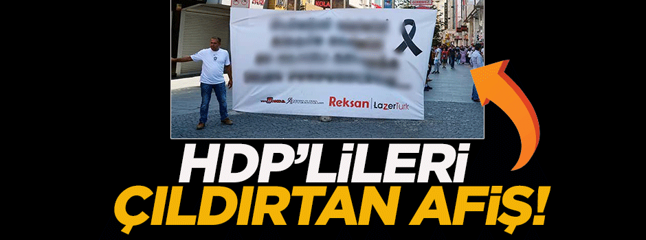 HDP'den o afişe suç duyurusu