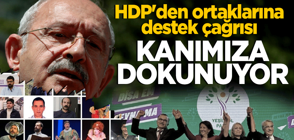 HDP'den ortaklarına destek çağrısı! Kanımıza dokunuyor